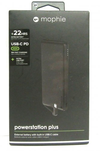 mophie powerstation Plus External Battery+Built In USB-C Cable For S10 S8 S9 S9+