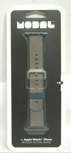 Modal - Woven Nylon Band Watch Strap for Apple Watch 38mm - Navy Blue