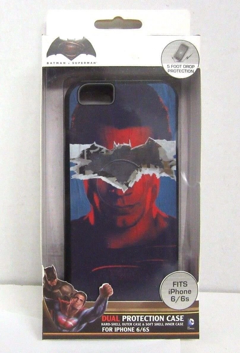 NEW DC Comics Batman Vs Superman CC6-02394B BLUE iPhone 6/6s Hard/Soft Case