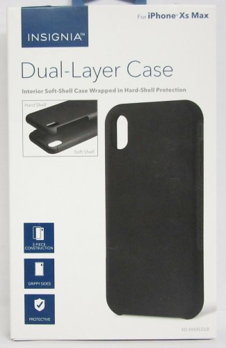 Insignia - Dual Layer Case for Apple iPhone XS Max - Black