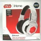NEW iHome Star Wars The Last Jedi Bluetooth Light-Up Headphones (White)