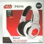 NEW iHome Star Wars The Last Jedi Bluetooth Light-Up Headphones (White)