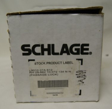 Schlage L9010-07A-612 Passage Lock Locksmith Satin Bronze - RH