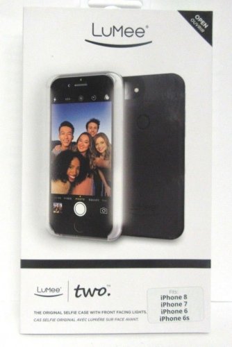 LuMee Two Illuminated Cell Phone Case for Apple iPhone 8, 7, 6s and 6 - Black