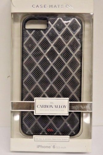 Genuine Case-Mate Carbon Alloy 2-Piece Case for Apple iPhone 6s Plus - Black