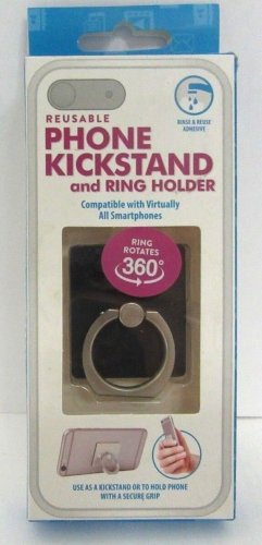ReTrak - Finger Grip/Kickstand for Mobile Phones - Black