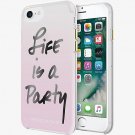 Rebecca Minkoff Life is a Party Styled Case for iPhone 7/8 SE 2020 - Clear Pink