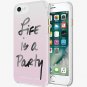 Rebecca Minkoff Life is a Party Styled Case for iPhone 7/8 SE 2020 - Clear Pink