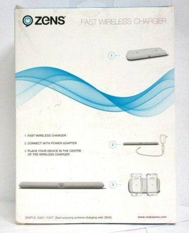 ZENS Dual Fast Wireless Charger 10W White