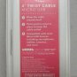 Modal 4-Ft Twist USB Cable with Universal Micro-USB Connector - Red/Pink