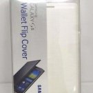 Authentic Samsung Galaxy S5 Leather Wallet Flip Cover Case White EF-WG900BWESTA