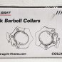 Tru Grit - Black Barbell Collars (Pair) - Black
