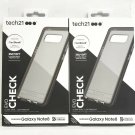 LOT OF 2 Tech21 Evo Check Case for Galaxy Note 8 - Smokey/Black