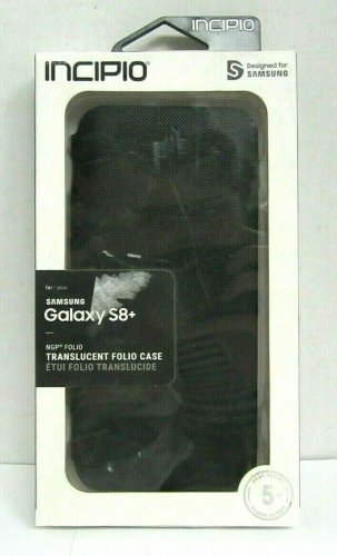 Incipio NGP Folio Case For Samsung Galaxy S8+ S8 Plus - Clear/Black
