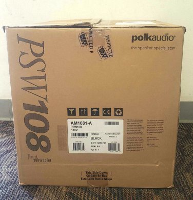 Polk Audio PSW108 10" Active Powered Front Firing Subwoofer 100W #101