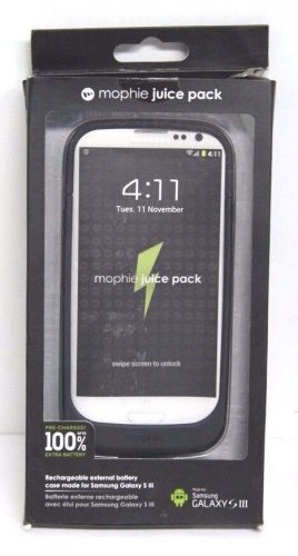 GENUINE Mophie Juice Pack Battery Case for Samsung Galaxy S III Black #103