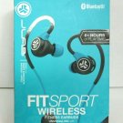 JLab Audio - Fit Sport Fitness Earbuds Wireless In-Ear Headphones - Black/Blue