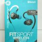 JLab Audio - Fit Sport Fitness Earbuds Wireless In-Ear Headphones - Black/Blue