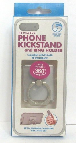 ReTrak - Finger Grip/Kickstand for Mobile Phones - Silver