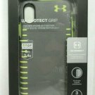 UA Under Armour Protect Grip Gray Green Sport Case for iPhone X or XS