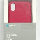 Speck ToughSkin Case Cover for Apple iPhone XS iPhone X Beetroot Pink