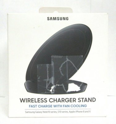NOB Samsung 9W Qi-Certified Fast Charge Wireless Stand With Fan Cooling