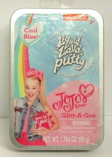Nickelodeon LIQUID LAVA PUTTY JoJo Siwa Glitt-A-Goo Cool Blue 1.764 oz NEW