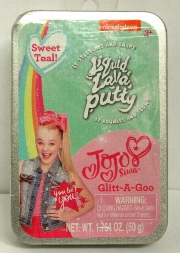 Nickelodeon LIQUID LAVA PUTTY JoJo Siwa Glitt-A-Goo Sweet Teal 1.764 oz NEW