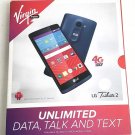 Virgin Mobile - LG Tribute 2 with 8GB Memory Prepaid Cell Phone - Blue