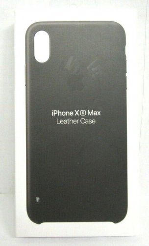 Genuine Apple Leather Case for Apple iPhone Xs Max - Black (MRWT2ZM/A) #103