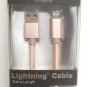 NOB Just Wireless - Apple MFi Certified 10' Lightning Cable for Apple - RoseGold