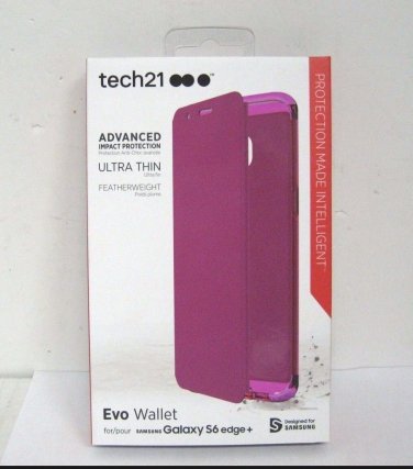 Tech21 Samsung Galaxy S6 Edge+ Plus Pink Evo Wallet Flip Case