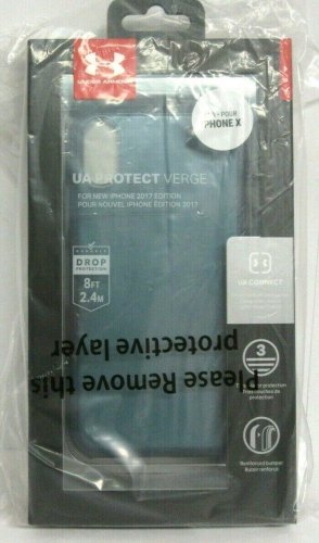 Under Armour UA Protect Verge Case For iPhone XS iPhone X Translucent Navy