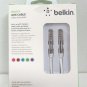 New Belkin Mixit Tangle-Free Aux Cable / Auxiliary Cable 3 Feet  - White