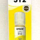 Genuine Epson 512 EcoTank Ink Bottles Yellow 08/2022