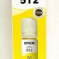 Genuine Epson 512 EcoTank Ink Bottles Yellow 08/2022