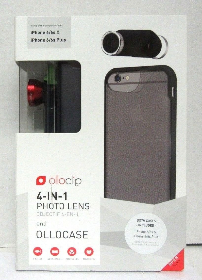 Olloclip 4-in-1 Photo Lens & Ollocase for Apple iPhone 6/6s & 6/6s Plus - RED/BK
