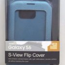 Genuine Original Samsung Galaxy S6 S-View Flip Cover Case Blue  #104