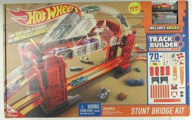 Hot Wheels Track Builder Stunt Bridge Kit Racetrack Tricks
