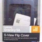 Samsung - S-View Flip Cover for Samsung Galaxy S6 Cell Phones - Black #111