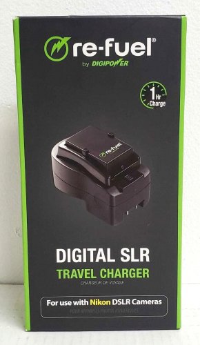 NOB DIGIPOWER Re-Fuel RF-DSLR-500N Travel Charger for Nikon DSLR Cameras