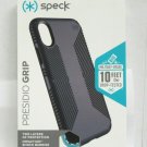 Speck Presidio Grip Case Protection Cover for iPhone X & XS Dark Charcoal Gray