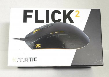 Fnatic - Flick 2 Pro Wired Optical Gaming Mouse - Black **EXCELLENT