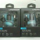LOT OF 4 LifeProof - LifeActiv 15.67" Micro USB-to-USB Type A Cable - Black