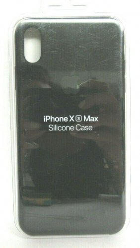 Genuine Apple Silicone Case For iPhone XS MAX -  Black