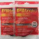 LOT OF 2 3M Filtrete VACUUM BELTS Dirt Devil 4&5 Fantom 65045