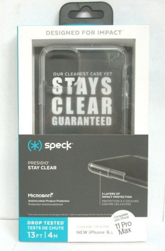 Speck - Presidio STAY CLEAR Case for Apple iPhone 11 Pro Max - Clear
