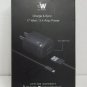 Just Wireless - Wall Charger - Black 5' micro USB cable
