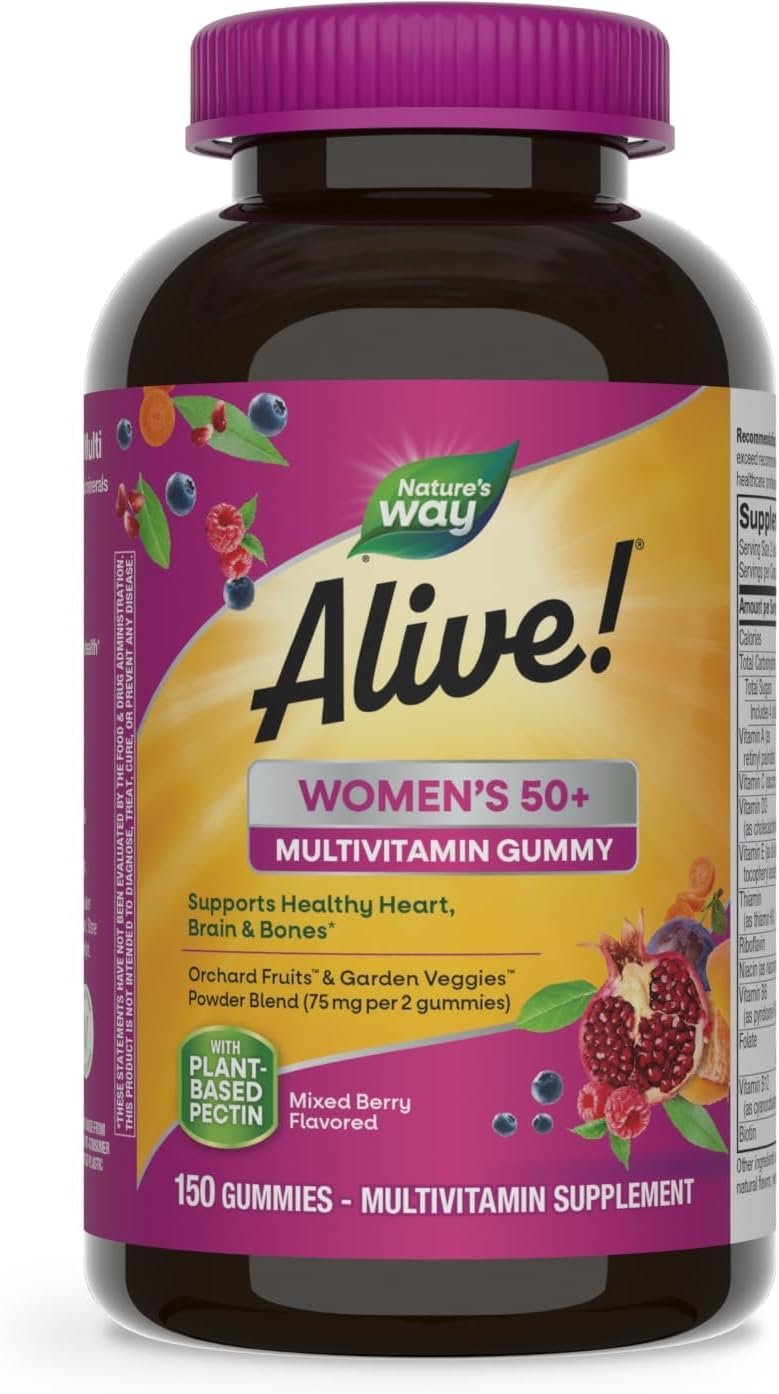 Nature's Way Alive! Womenâs 50+ Daily Gummy Multivitamins