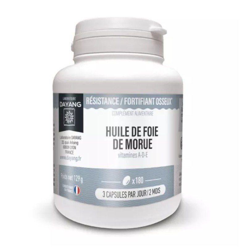 Cod liver oil - general fortifier - 180 capsules - DAYANG